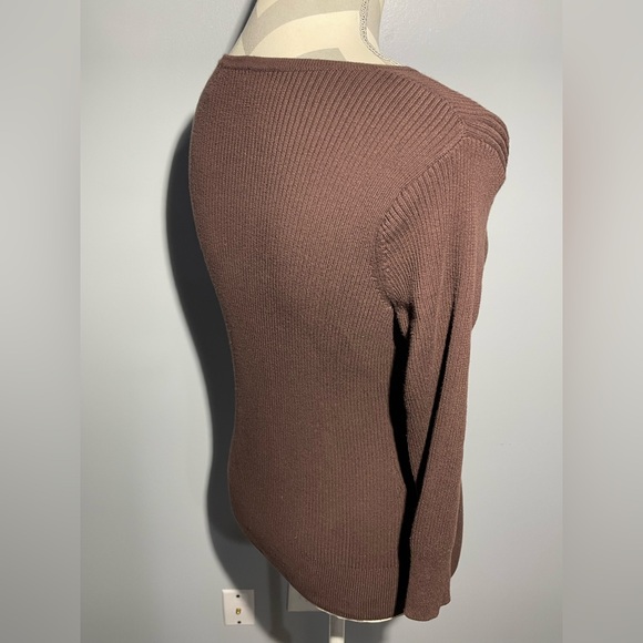 Daisy Fuentes Chocolate Ribbed Top - Picture 5 of 12